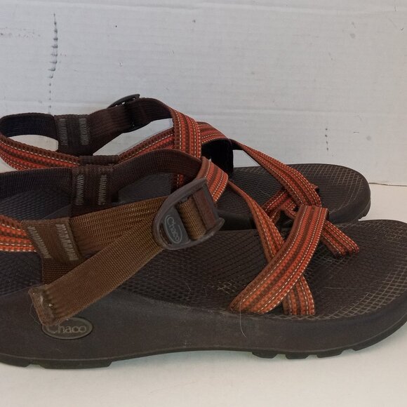 CHACO Men\'s Sz 11 Z/2 Vibram Unaweep Adjustable Strap Brown Outdoor Sandals main image 5